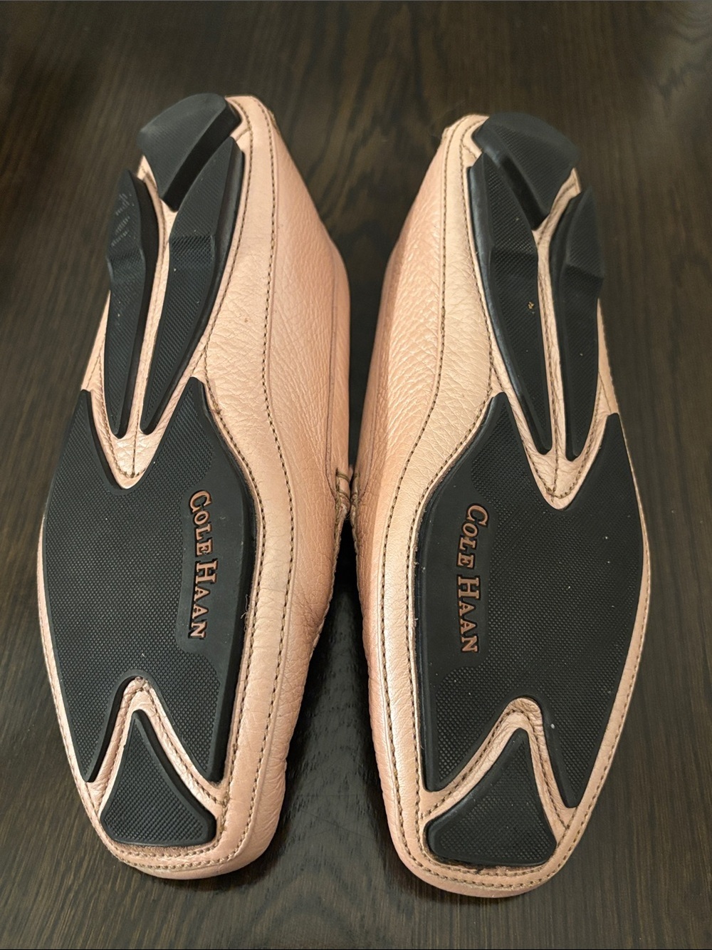 Cole Haan Blush Pink Pebbled Leather Loafers | Size 6B - Picture 10 of 10